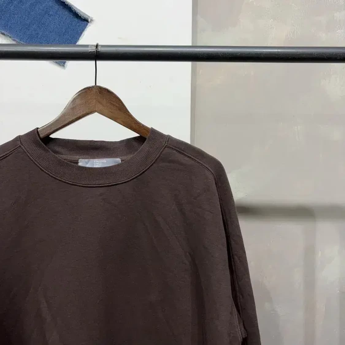 (100) 에잇세컨즈 캐주얼 무지 맨투맨 긴팔티 상품이미지3