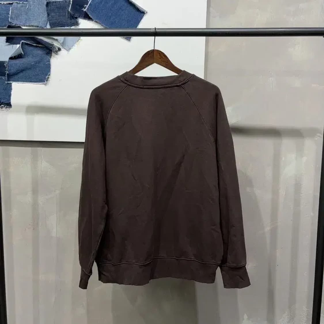 (100) 에잇세컨즈 캐주얼 무지 맨투맨 긴팔티 상품이미지4