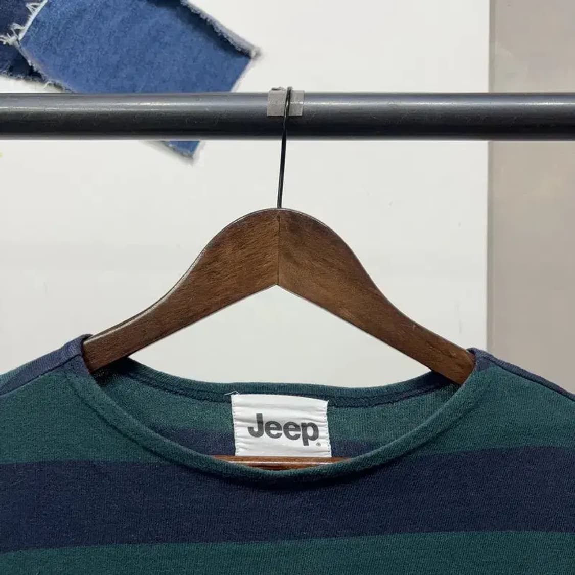 (90) 지프 캐주얼 스트릿 럭비 스트라이프 긴팔티 상품이미지2