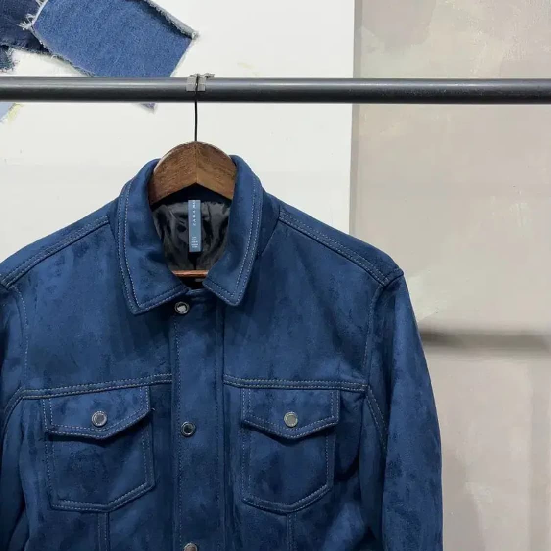 (100) 자라 ZARA 캐주얼 스웨이드 트러커 자켓 상품이미지3