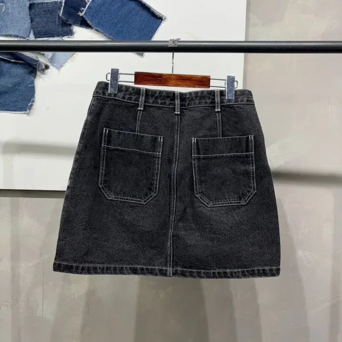 (28인치) 에잇세컨즈 여성 흑청치마 스커트 상품이미지3