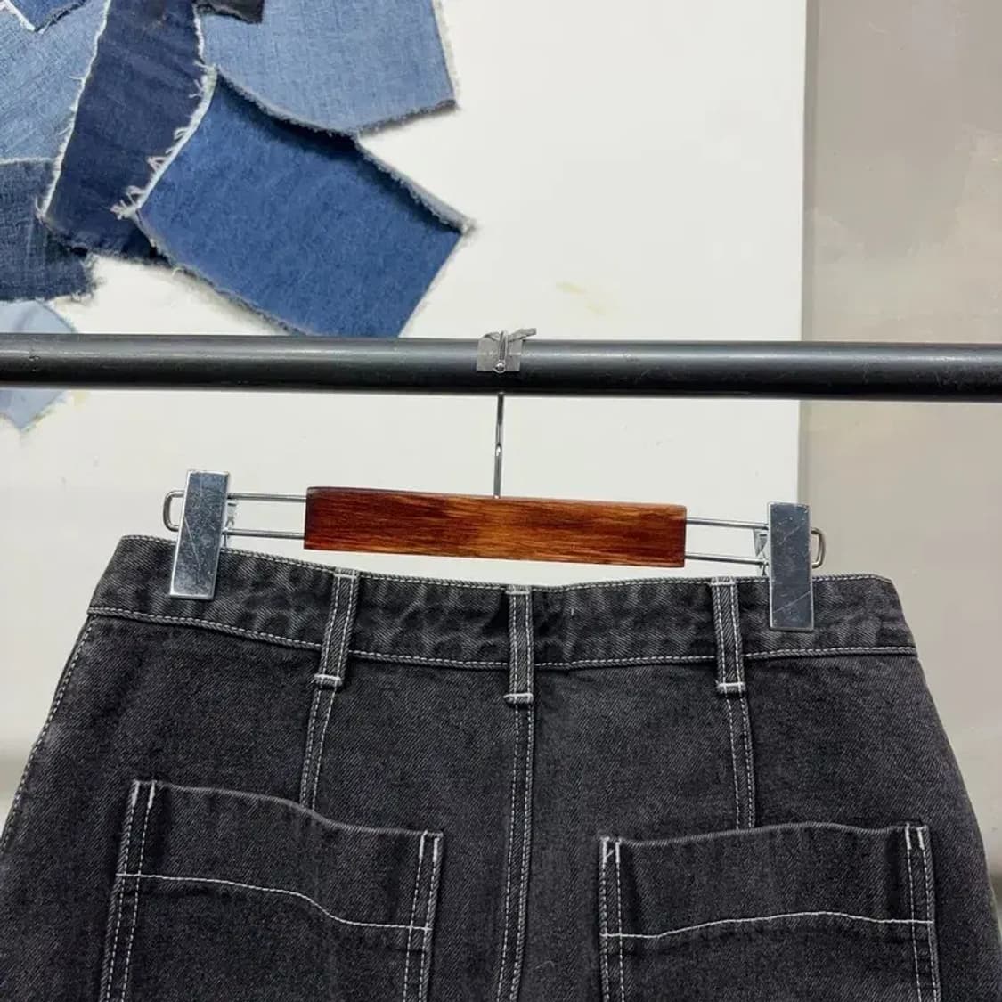 (28인치) 에잇세컨즈 여성 흑청치마 스커트 상품이미지4