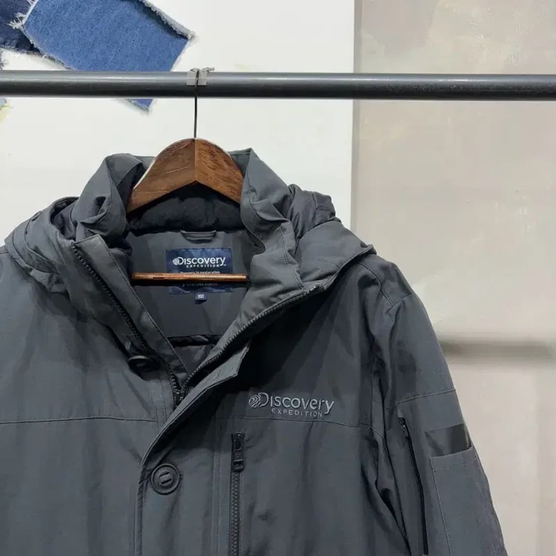 (100) 디스커버리 숏 봄버 다운자켓 패딩 상품이미지3