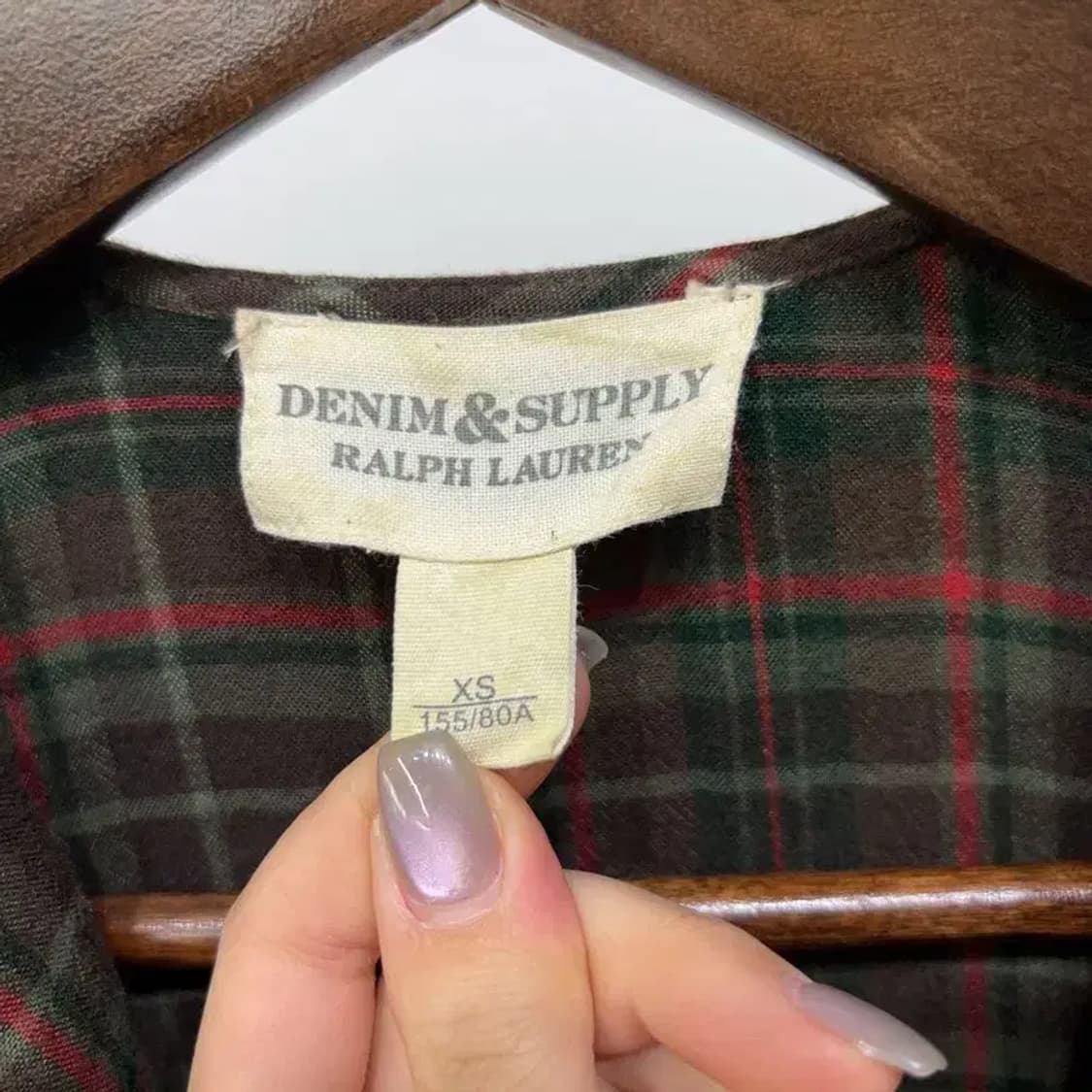 (80) 폴로 랄프로렌 여성 체크 프릴 비스코스 원피스 상품이미지2