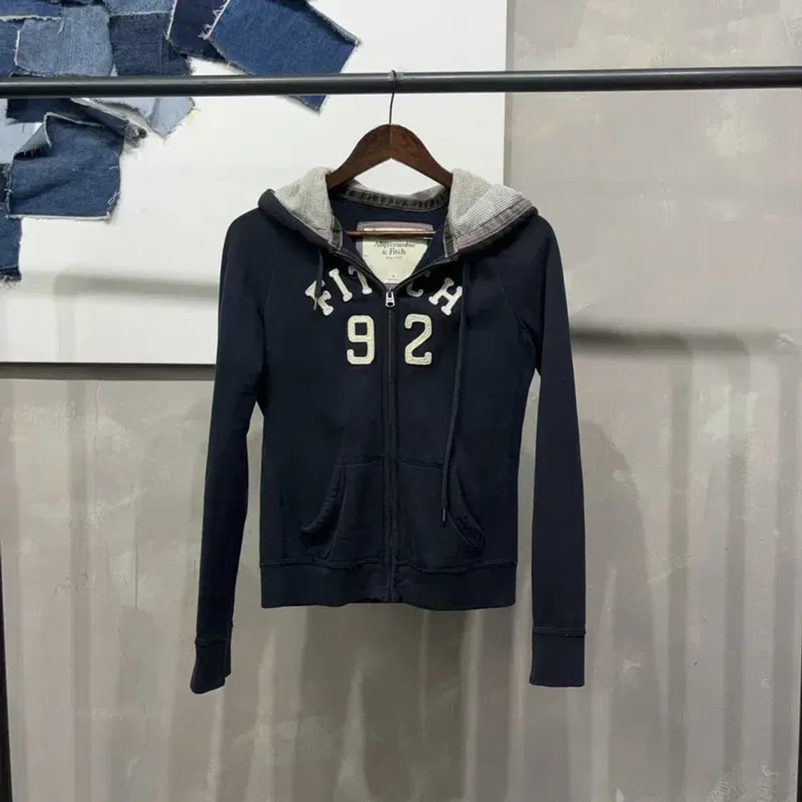 (90) 아베크롬비 여성 Y2K 양털 기모 후드집업 자켓 상품이미지1