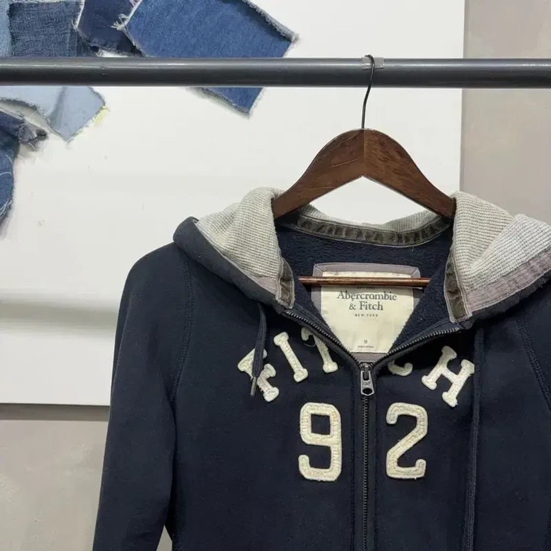 (90) 아베크롬비 여성 Y2K 양털 기모 후드집업 자켓 상품이미지2