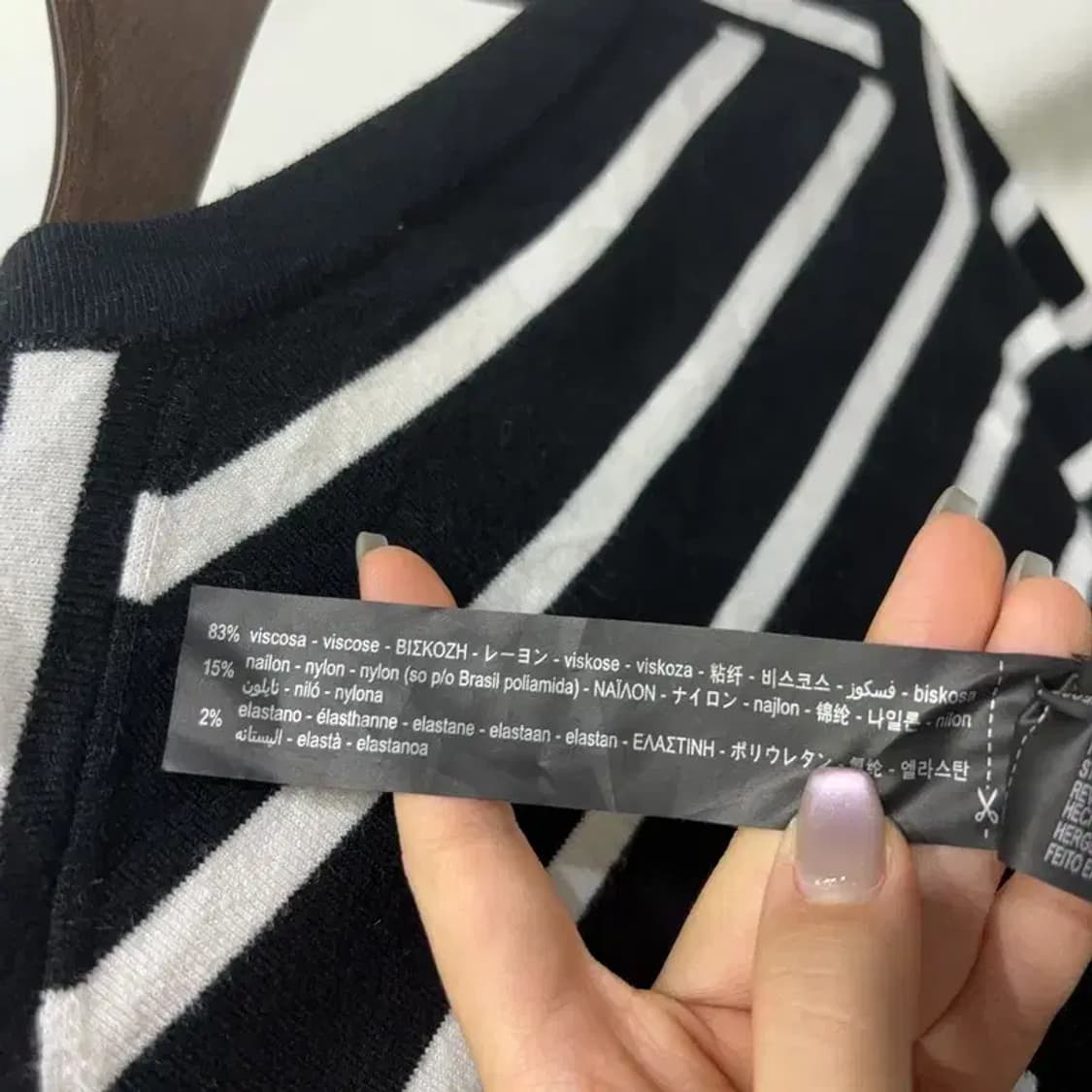 (85) 자라 ZARA 여성 스트라이프 라운드 가디건 상품이미지5