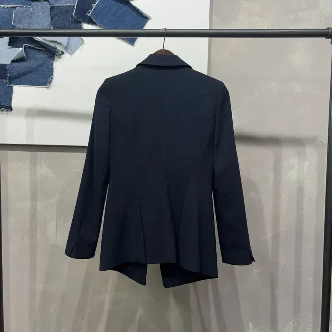 (85) 지고트 여성 원버튼 하프 블레이저 자켓 상품이미지4