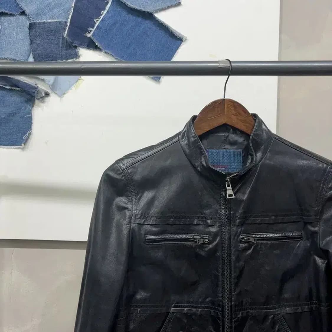 (90) REIBOUS 여성 빈티지 소가죽 싱글라이더 자켓 상품이미지3