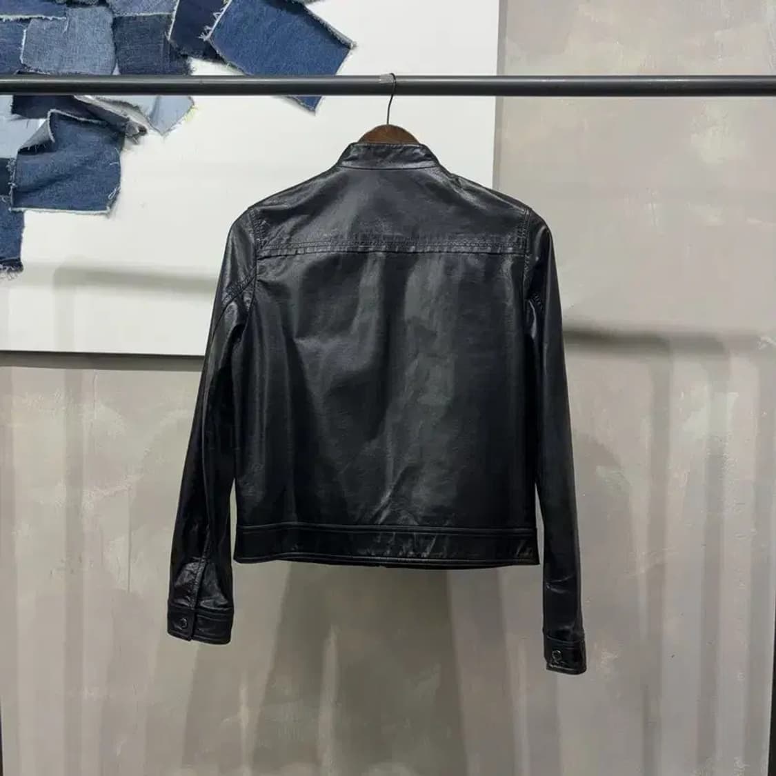 (90) REIBOUS 여성 빈티지 소가죽 싱글라이더 자켓 상품이미지4