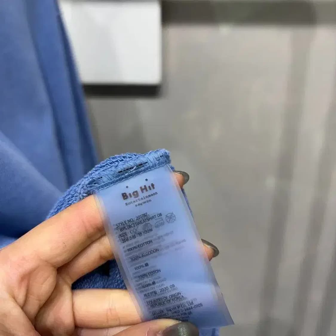 (105) 빅히트 스트릿 피그먼트 맨투맨 긴팔 티 상품이미지5