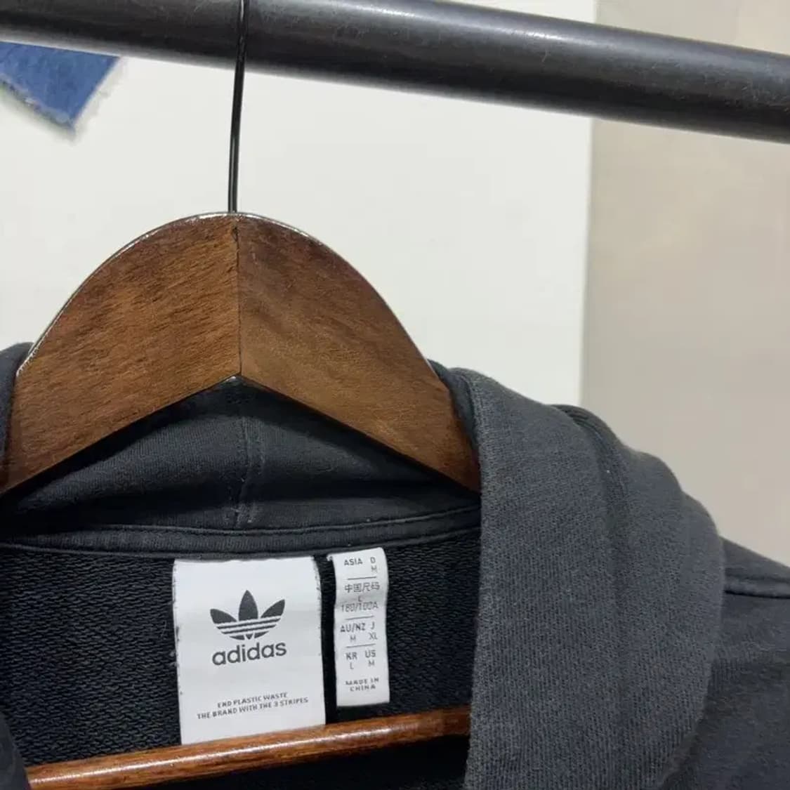 (100) 아디다스 오리지널 스트릿 에센셜 버튼 후드티 상품이미지2