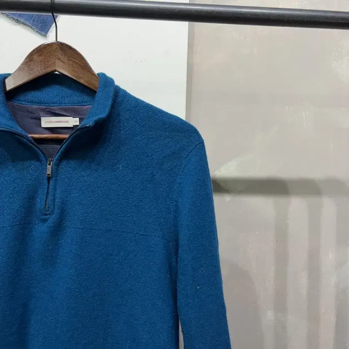 (95) 클럽 캠브리지 캐주얼 방풍 반집업 니트 상품이미지3