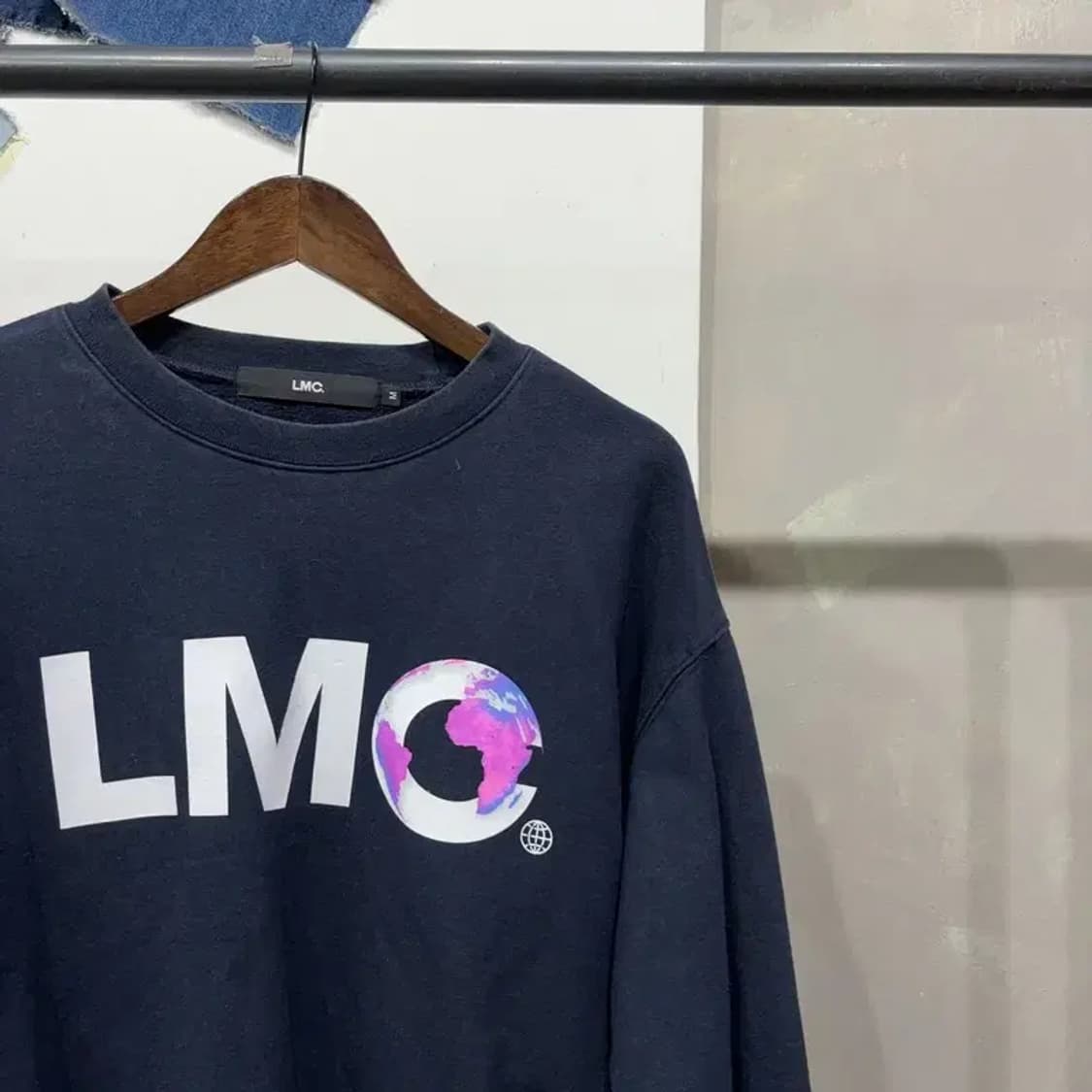 (95) 엘엠씨 스트릿 빅로고 백프린팅 기모 맨투맨 긴팔 티 상품이미지3