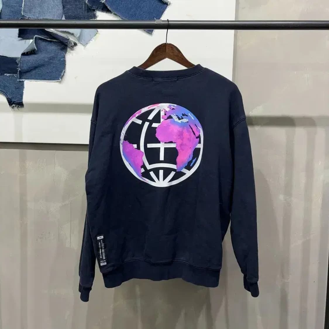 (95) 엘엠씨 스트릿 빅로고 백프린팅 기모 맨투맨 긴팔 티 상품이미지4