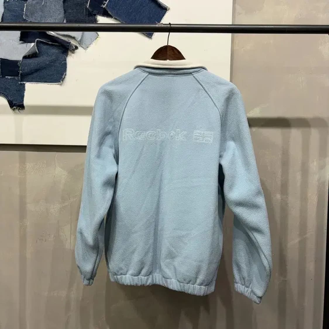 (100) 리복 스트릿 캐주얼 후리스 플리츠 자켓 상품이미지4