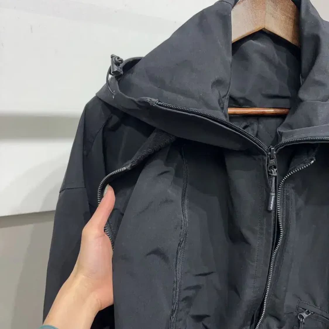 (100) 코드그라피 스트릿 더블지퍼 바람막이 야상 점퍼 상품이미지6