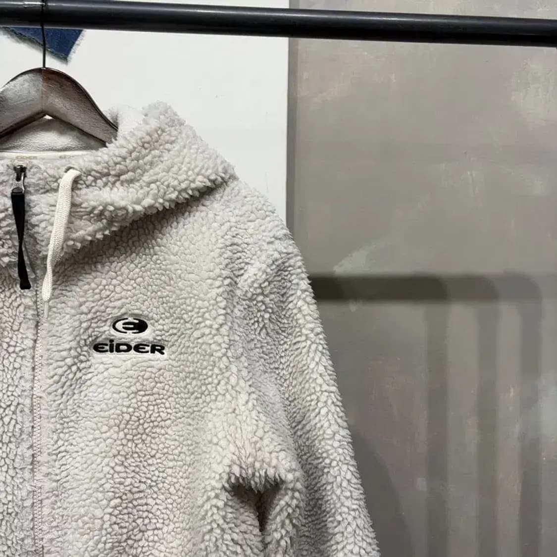 (100) 아이더 아웃도어 자수 양털 뽀글이 후리스 자켓 상품이미지3