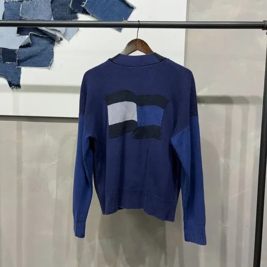 (95) 타미힐피거 캐주얼 투톤 니트 가디건 상품이미지4