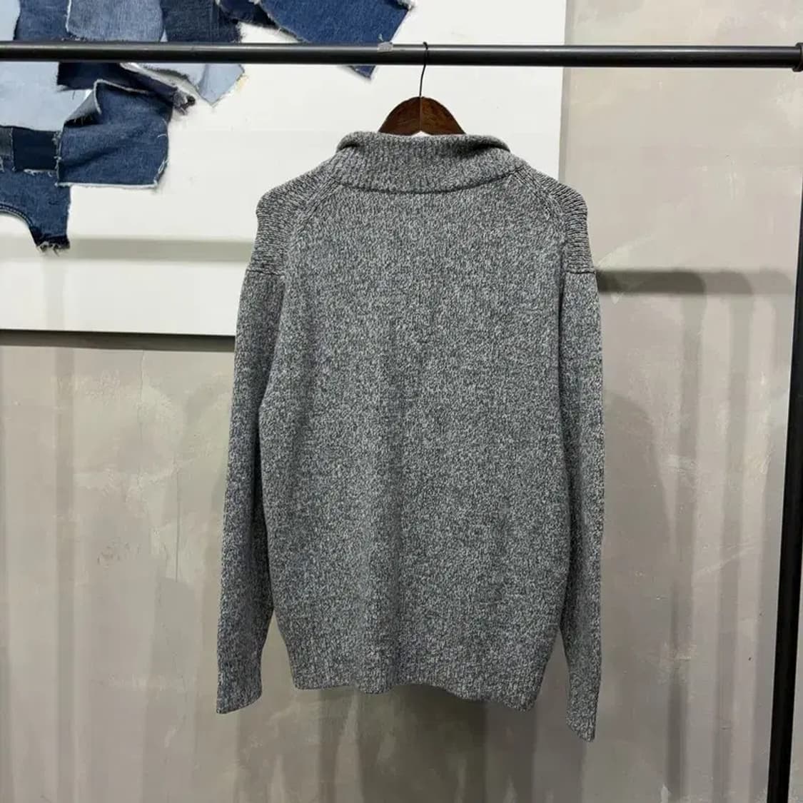 (105) 유니클로 캐주얼 반집업 니트 상품이미지4