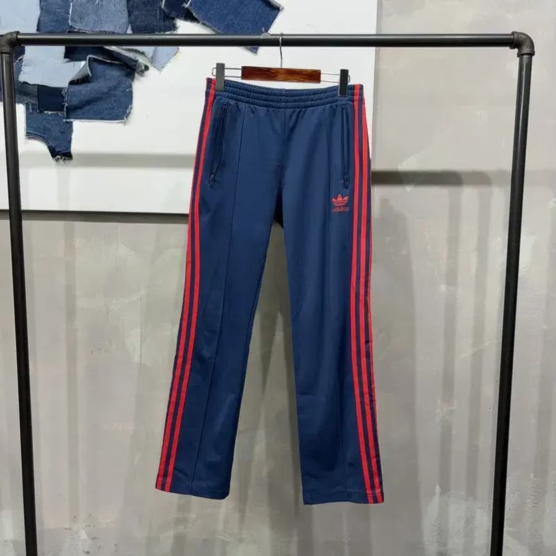 (26~28인치) 아디다스 유로파 네이비 운동바지 팬츠 상품이미지1