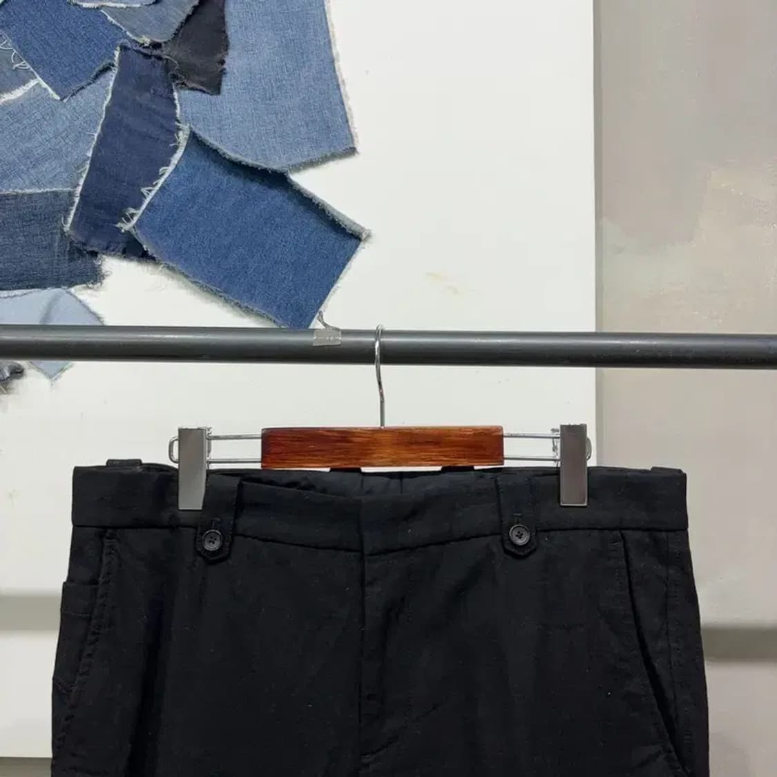 (33인치) 커스텀멜로우 캐주얼 클래식 모직 슬랙스 바지 상품이미지2