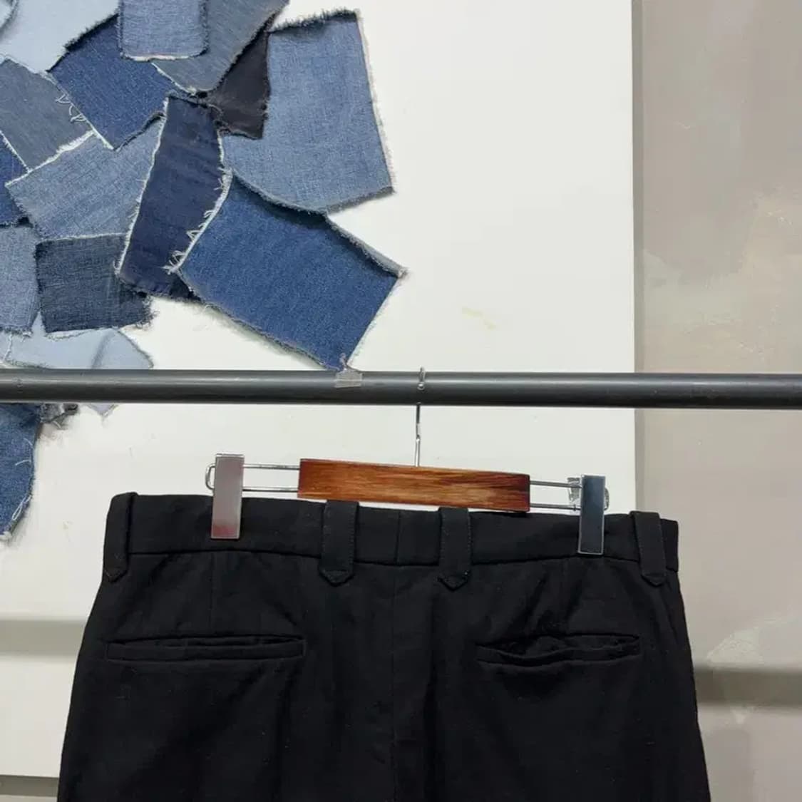 (33인치) 커스텀멜로우 캐주얼 클래식 모직 슬랙스 바지 상품이미지4