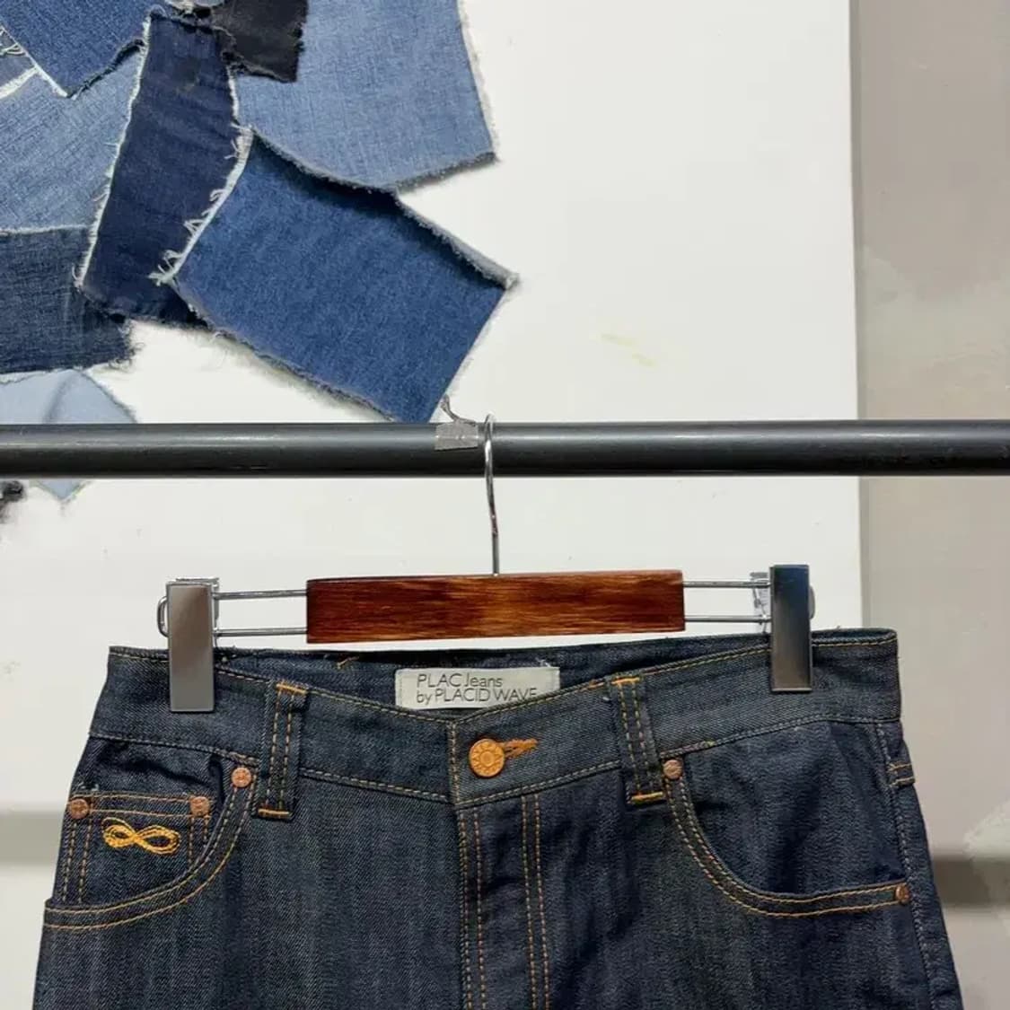 (29인치) 플랙진 캐주얼 스트릿 생지 데님팬츠 청바지 상품이미지2