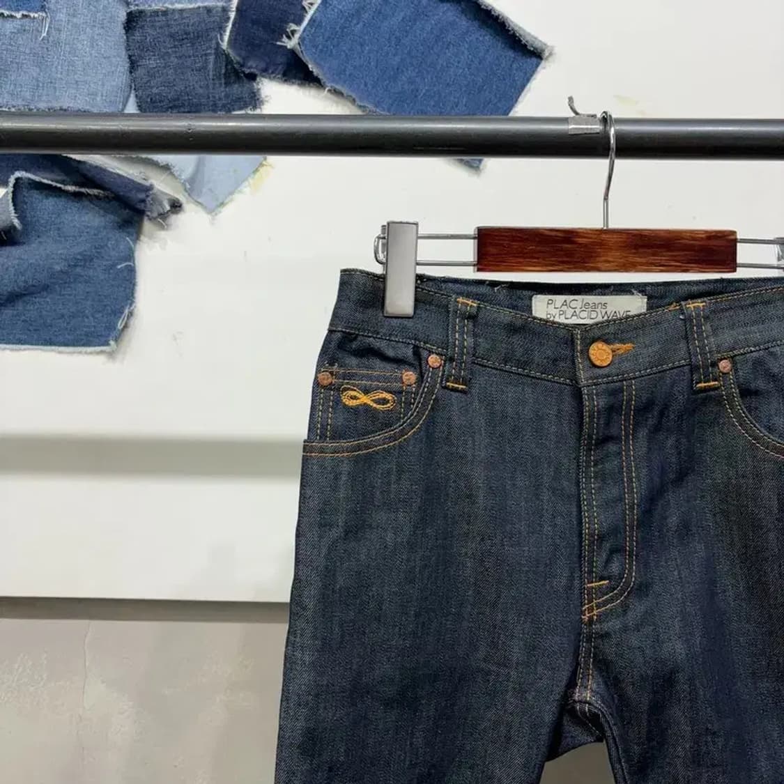 (29인치) 플랙진 캐주얼 스트릿 생지 데님팬츠 청바지 상품이미지3