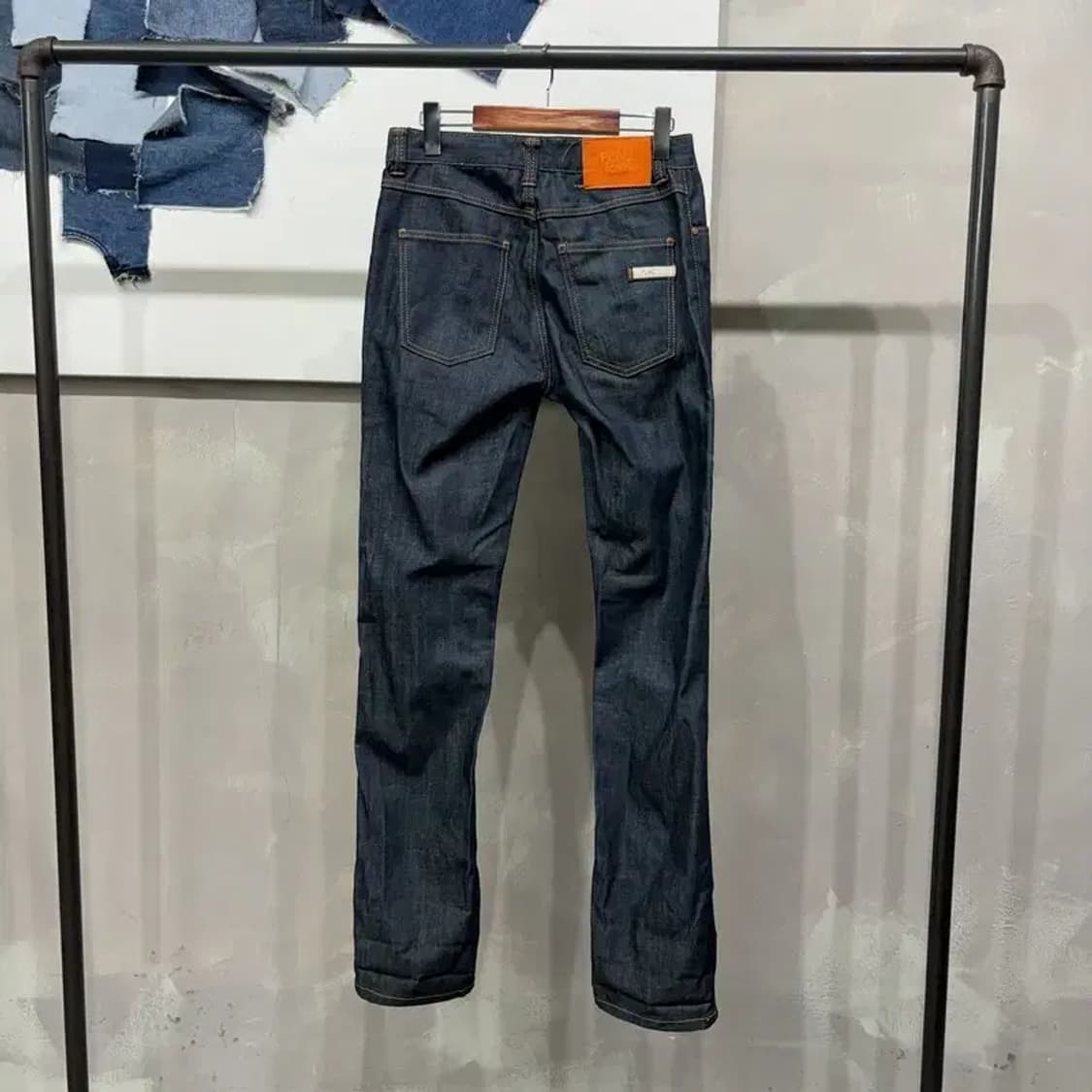 (29인치) 플랙진 캐주얼 스트릿 생지 데님팬츠 청바지 상품이미지4