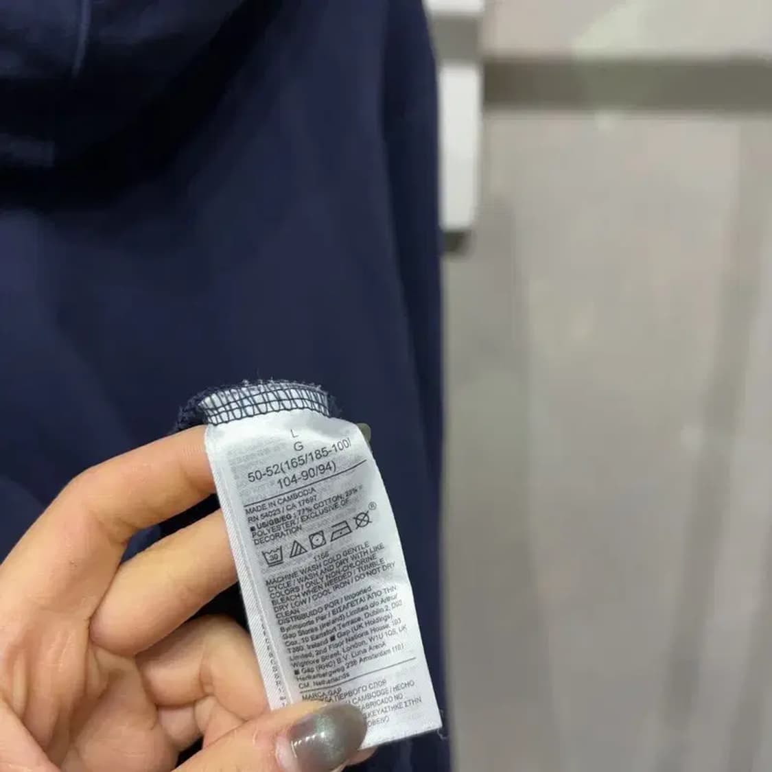 (105) GAP 갭 Y2K 빈티지 기모 자수 후드티 상품이미지5