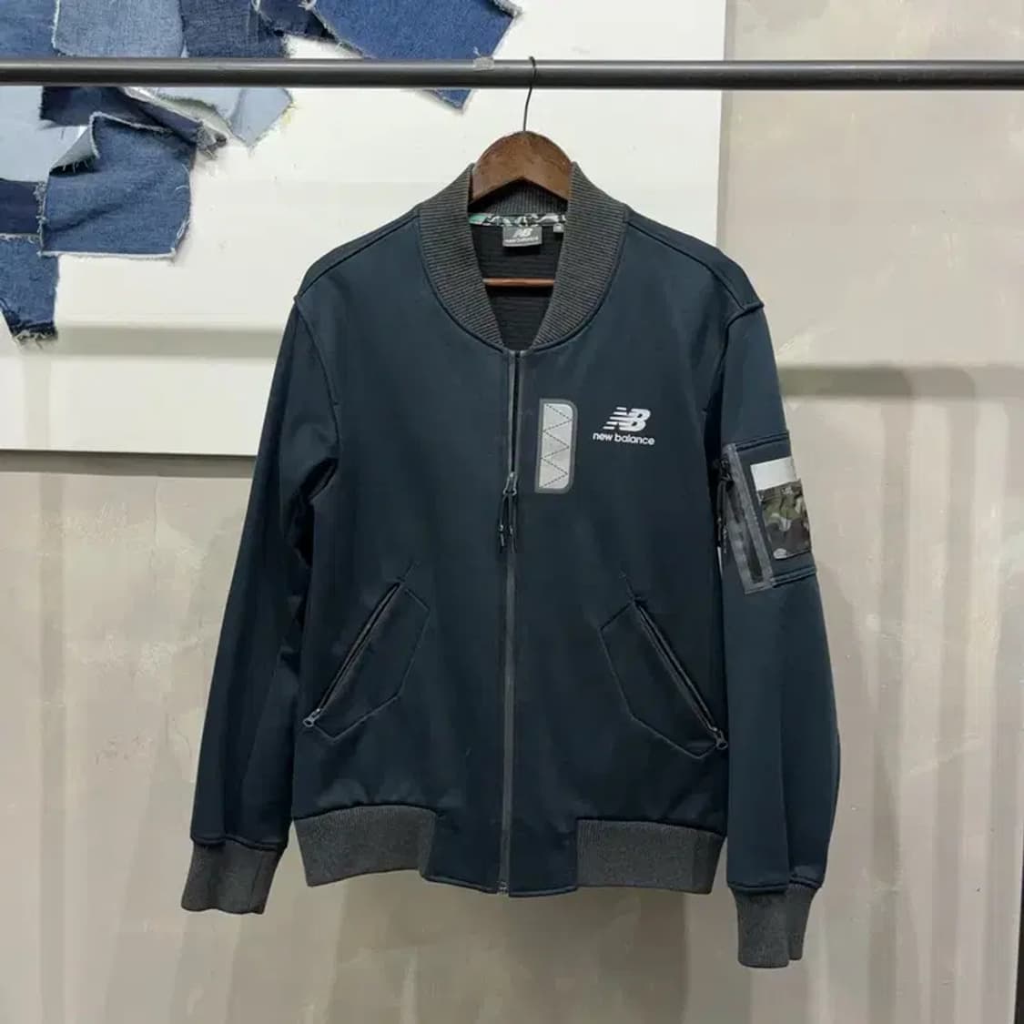 (95) 뉴발란스 캐주얼 스트릿 기모 바시티 야구자켓 상품이미지1