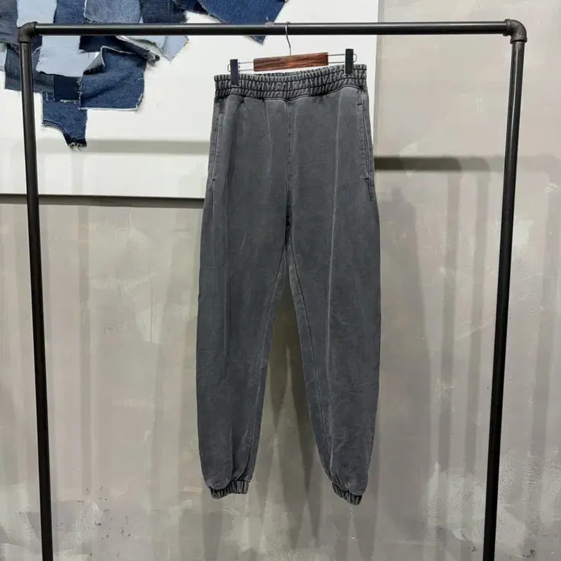 (30~32인치) 소버먼트 헤비스웻 피그먼트 조거팬츠 운동바지 상품이미지1