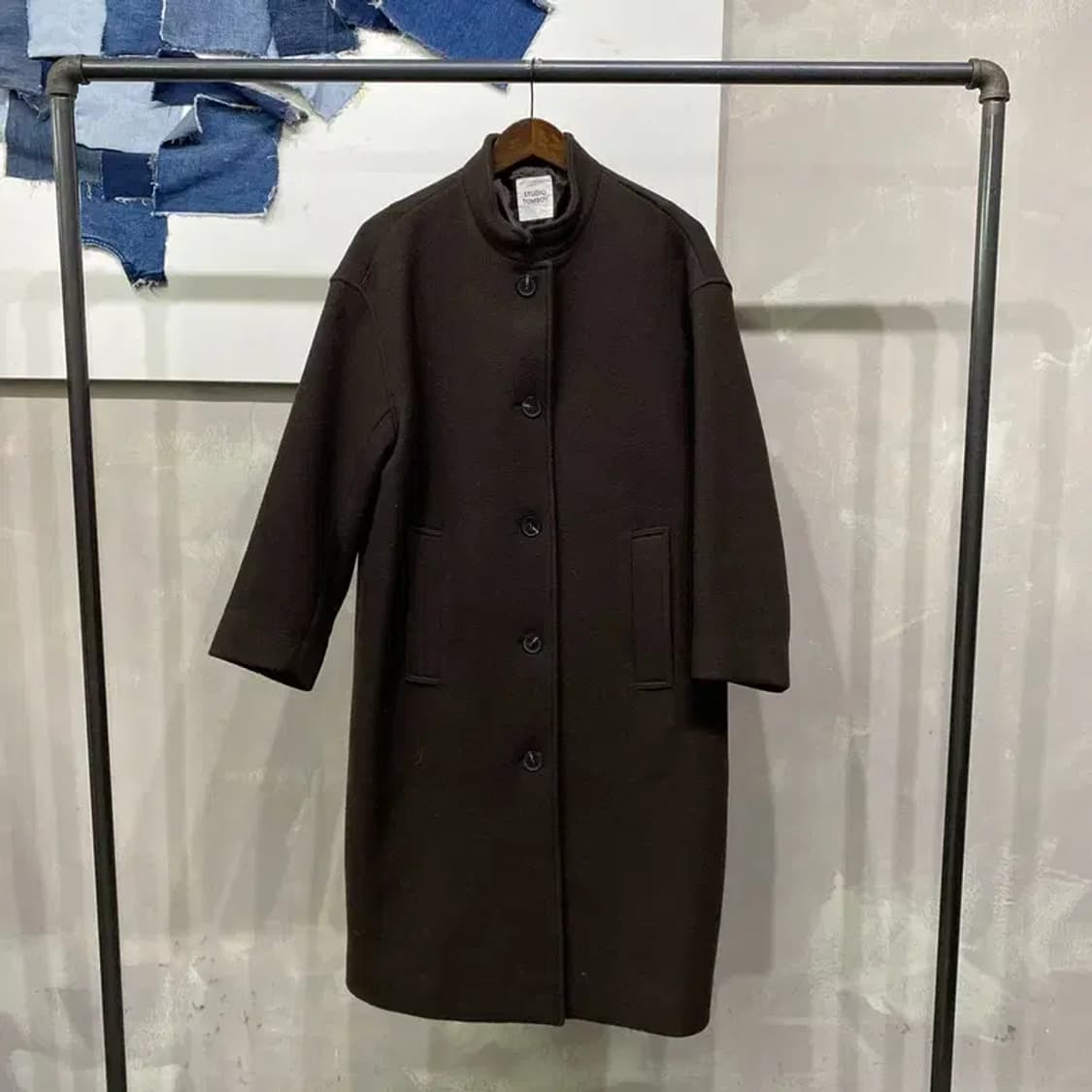 (90) 스튜디오톰보이 여성 모직 롱코트 상품이미지1