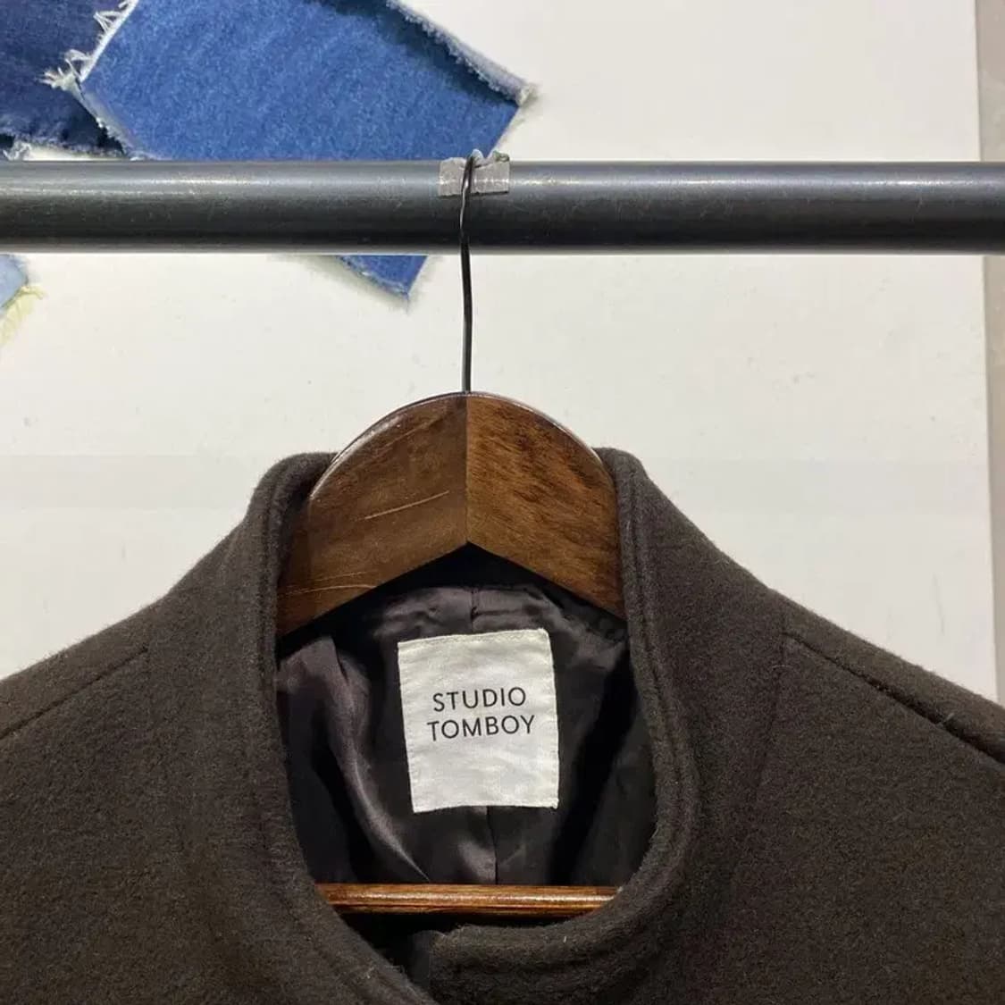 (90) 스튜디오톰보이 여성 모직 롱코트 상품이미지3