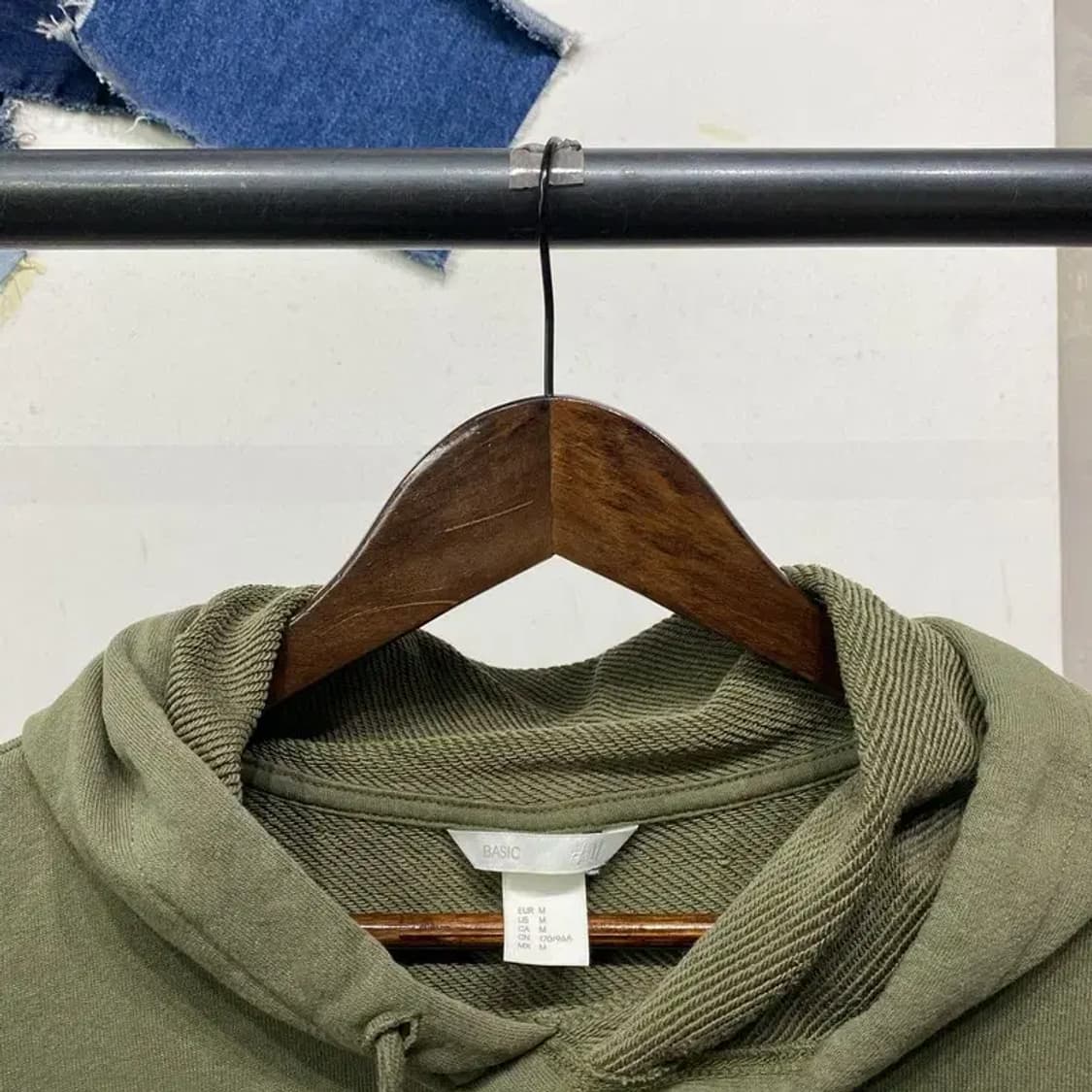 (95) H.M 흐앤므 캐주얼 베이직 무지 후드티 상품이미지2