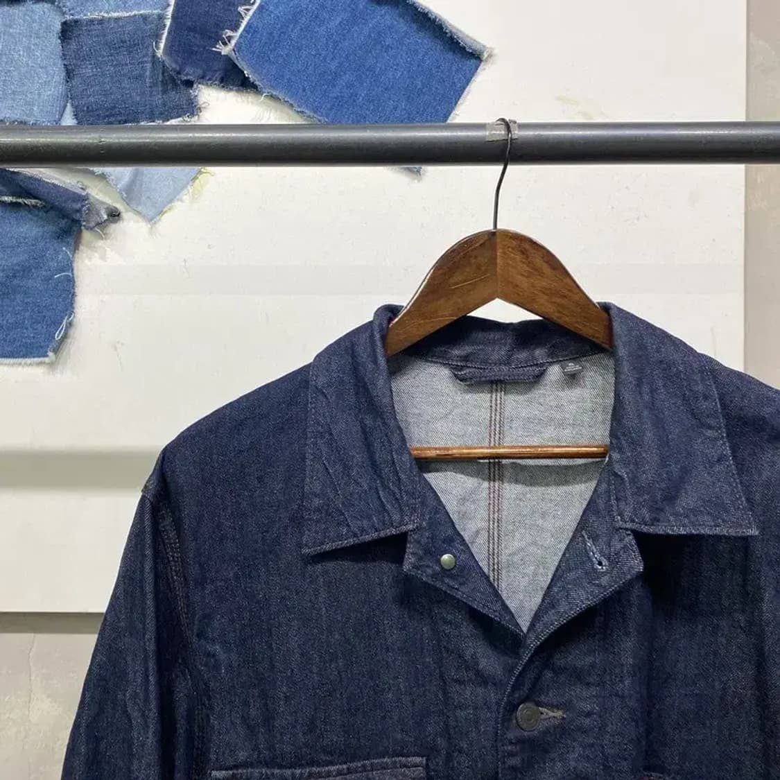 (105) 유니클로 캐주얼 스트릿 데님 청 하프 자켓 상품이미지2