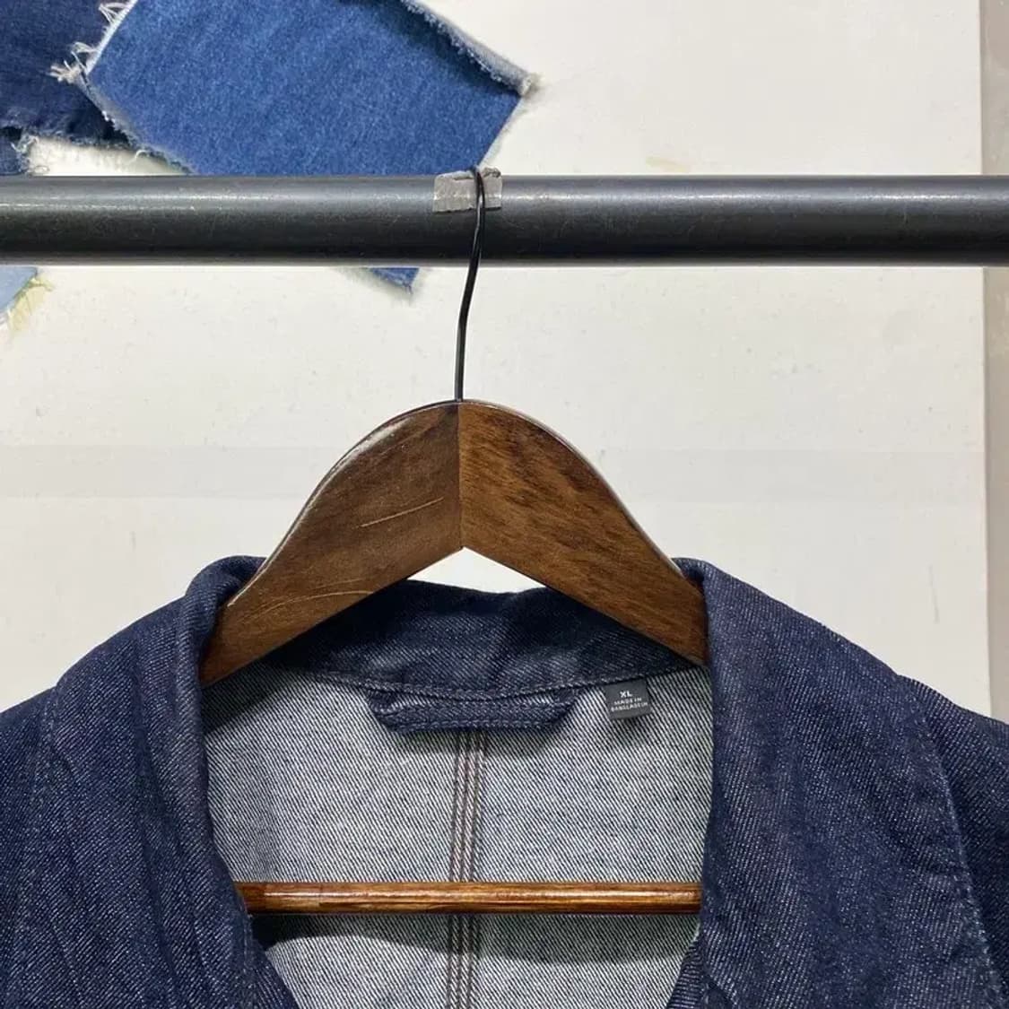 (105) 유니클로 캐주얼 스트릿 데님 청 하프 자켓 상품이미지3