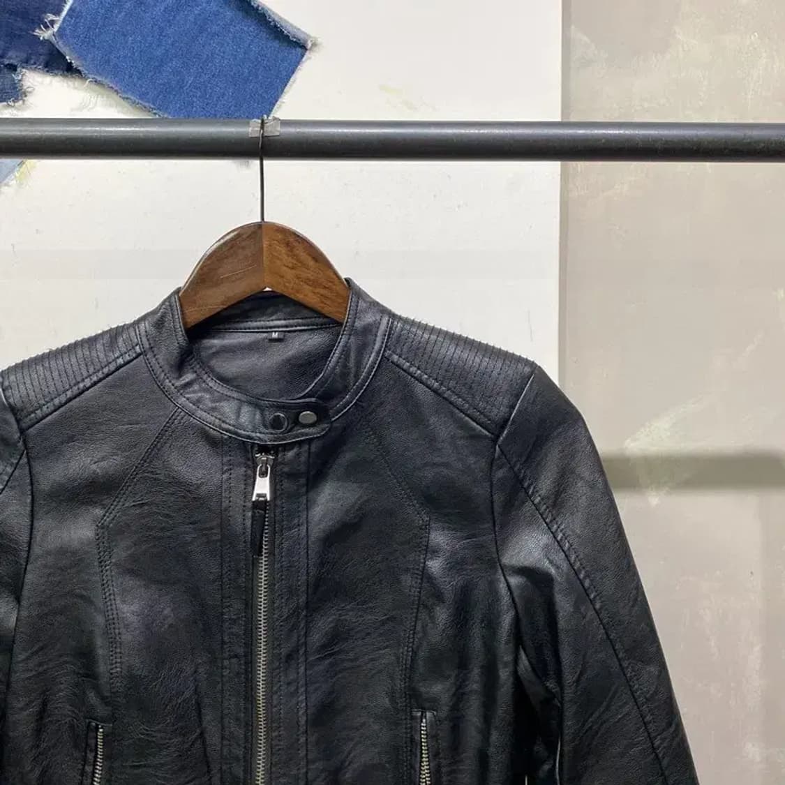 (85) VINTAGE 여성 라이더 가죽자켓 상품이미지3