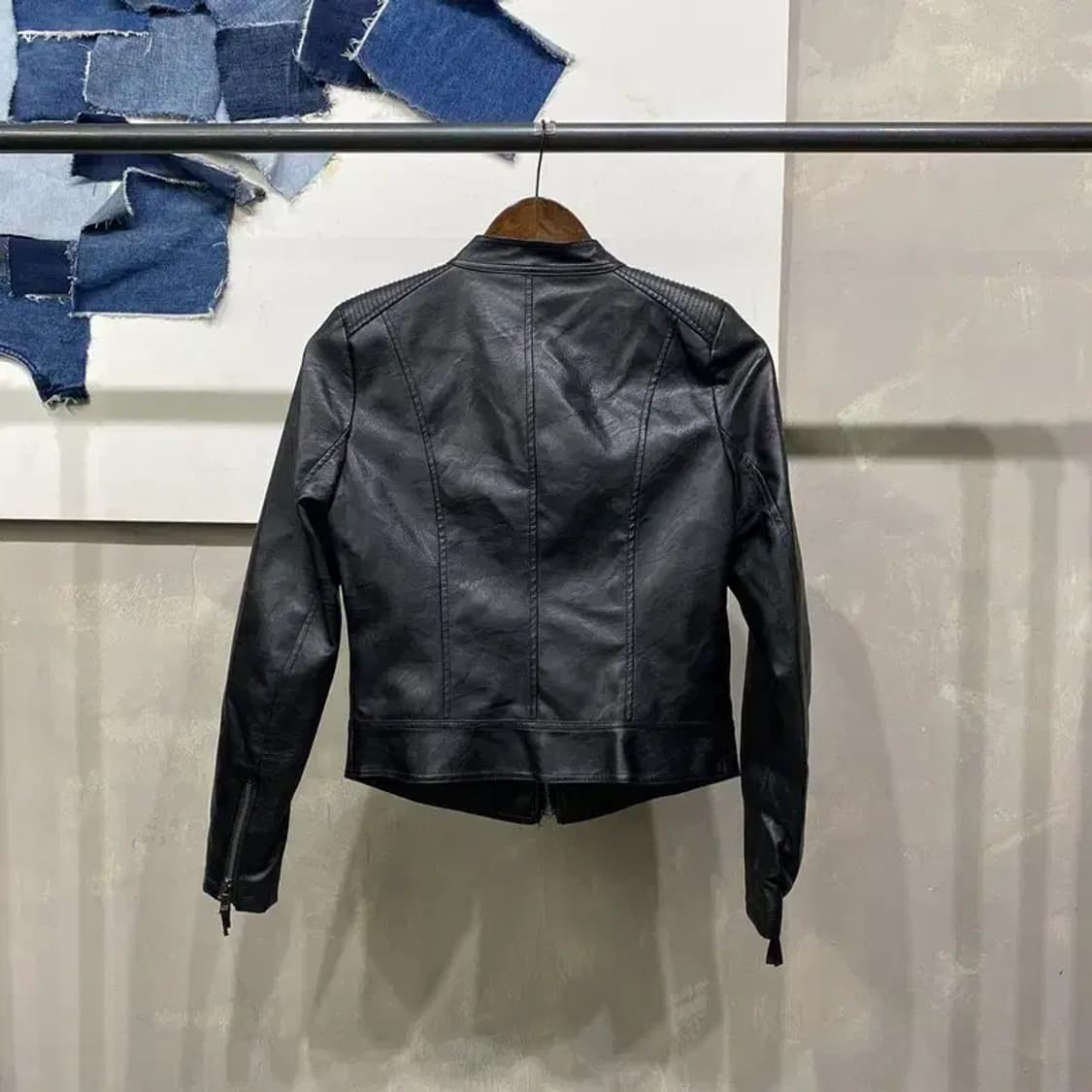 (85) VINTAGE 여성 라이더 가죽자켓 상품이미지4