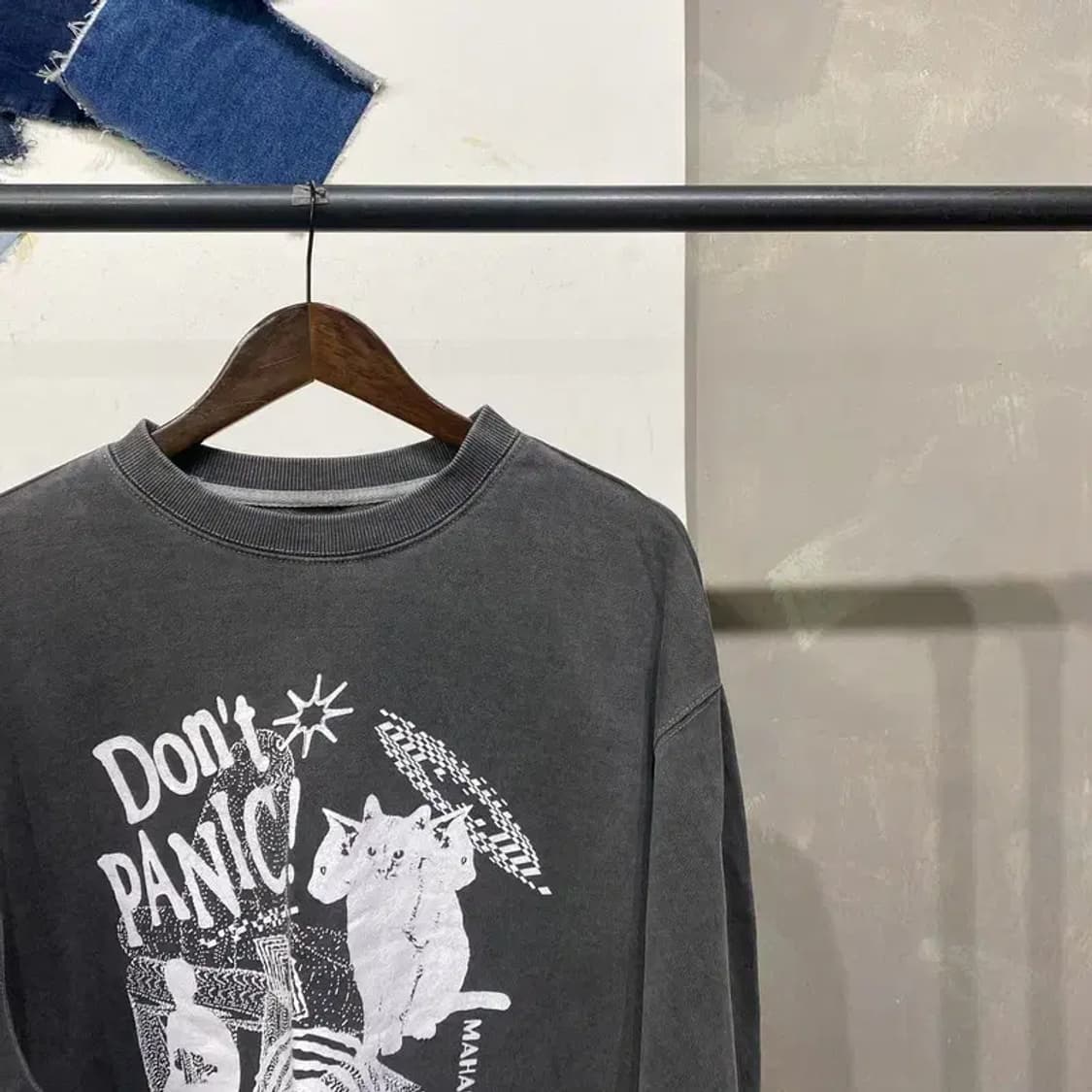 (105) 마하그리드 스트릿 피그먼트 프린팅 맨투맨 상품이미지2