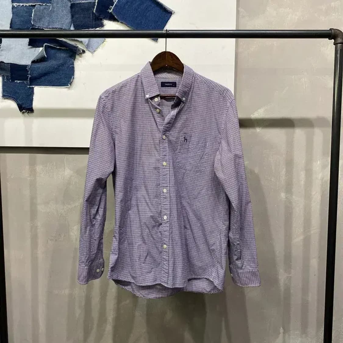 (105) 헤지스 캐주얼 클래식 체크셔츠 남방 상품이미지1