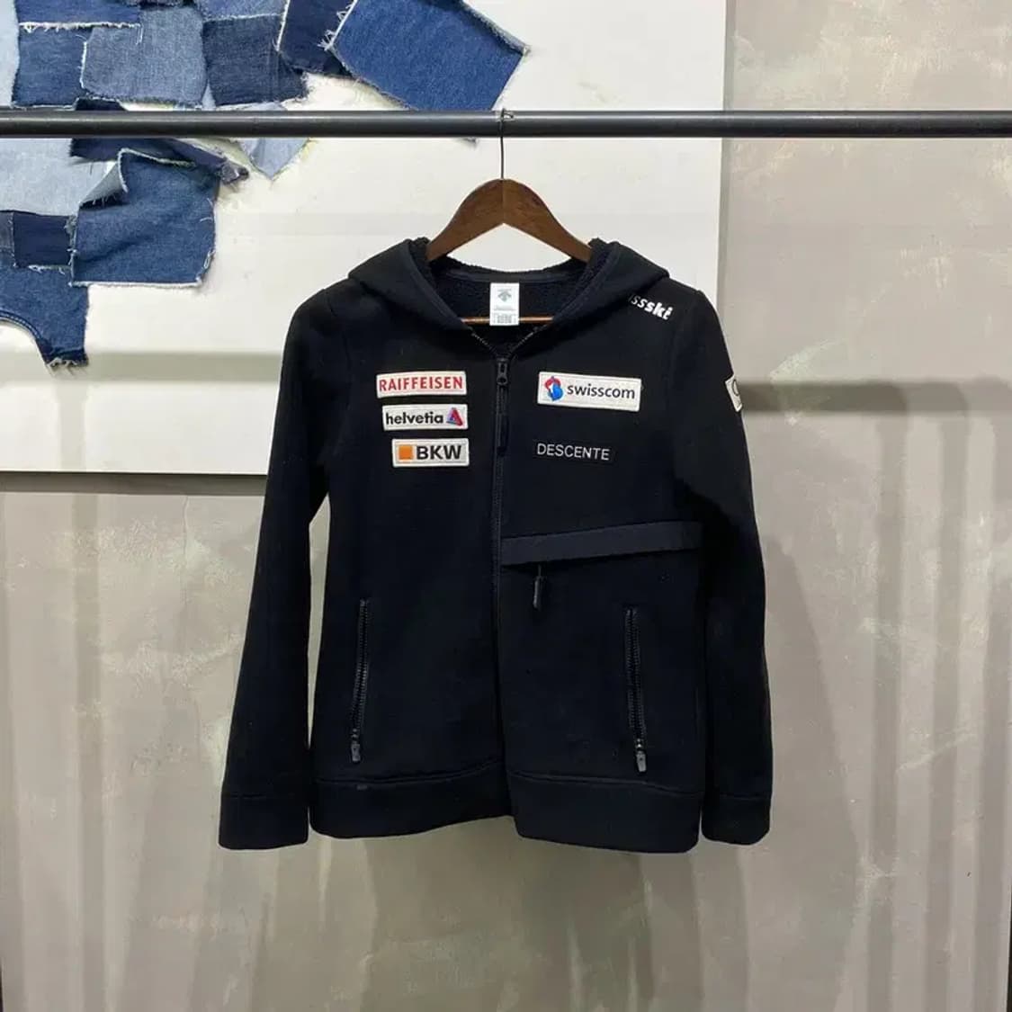 (90) 데상트 여성 아우디 후리스 후드집업 자켓 상품이미지1