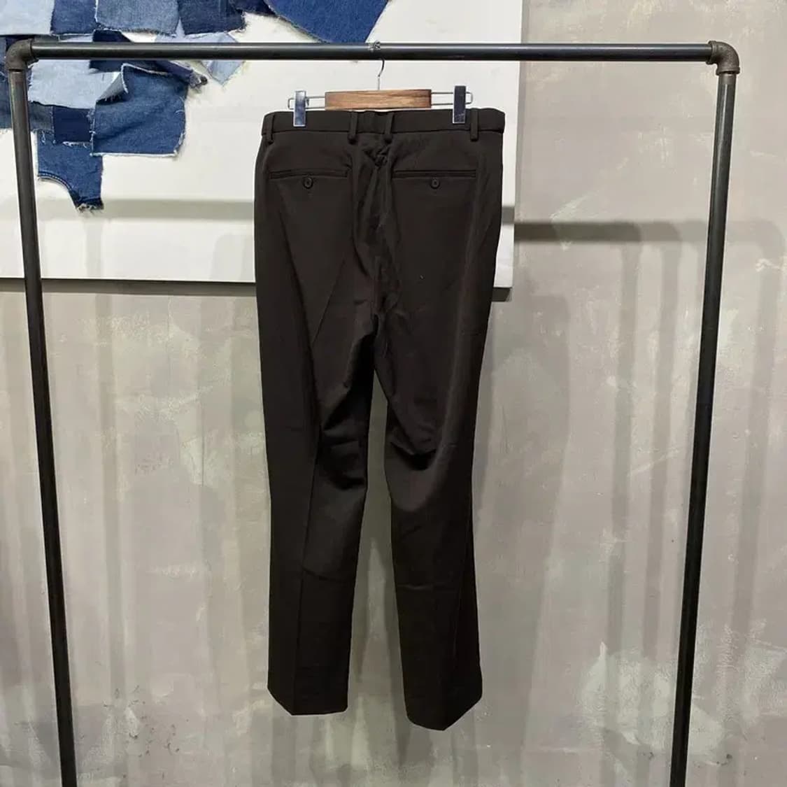 (33인치) 무신사스탠다드 와이드핏 핀턱 슬랙스 바지 상품이미지3