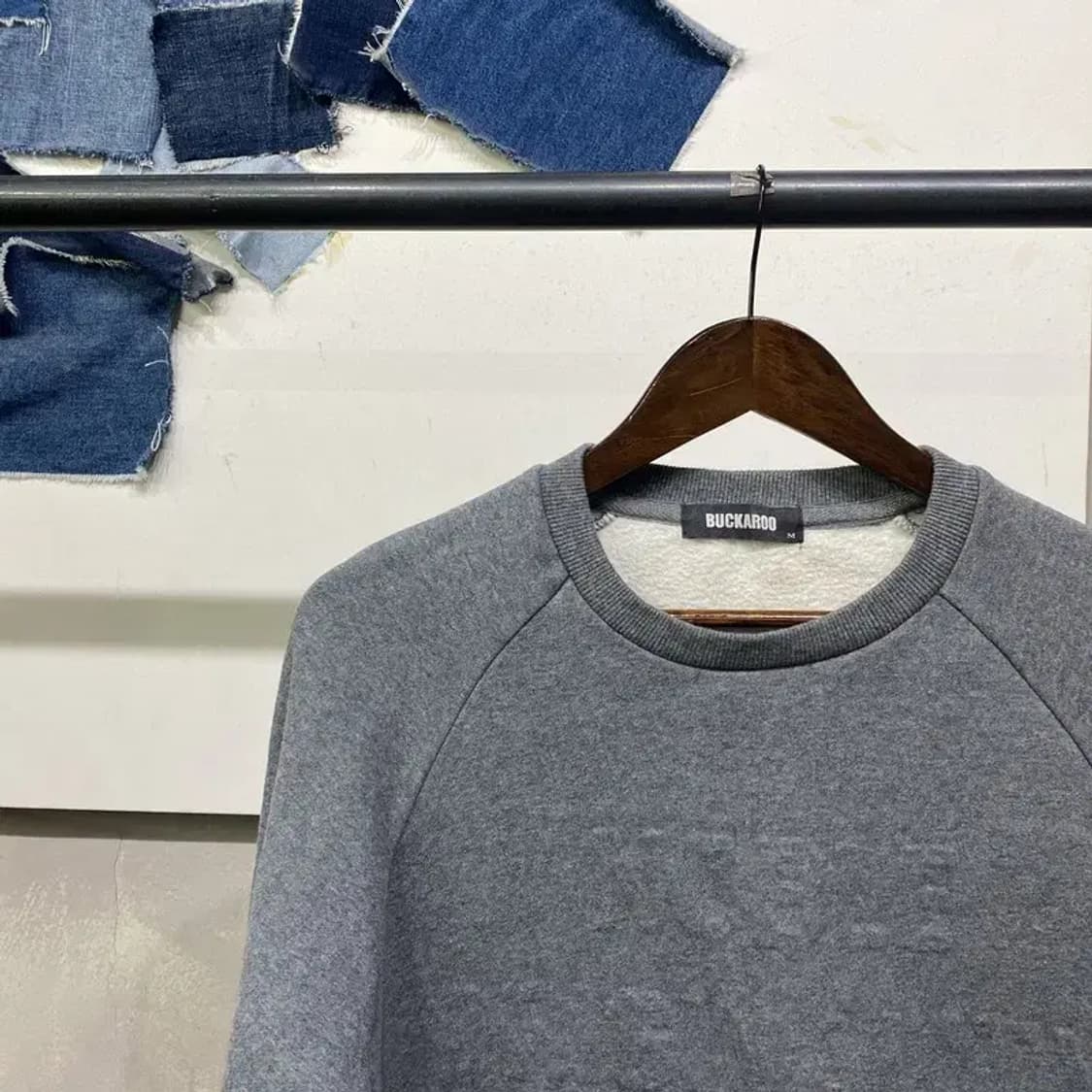 (100) 버커루 캐주얼 레이어드 기모 맨투맨 긴팔티 상품이미지3