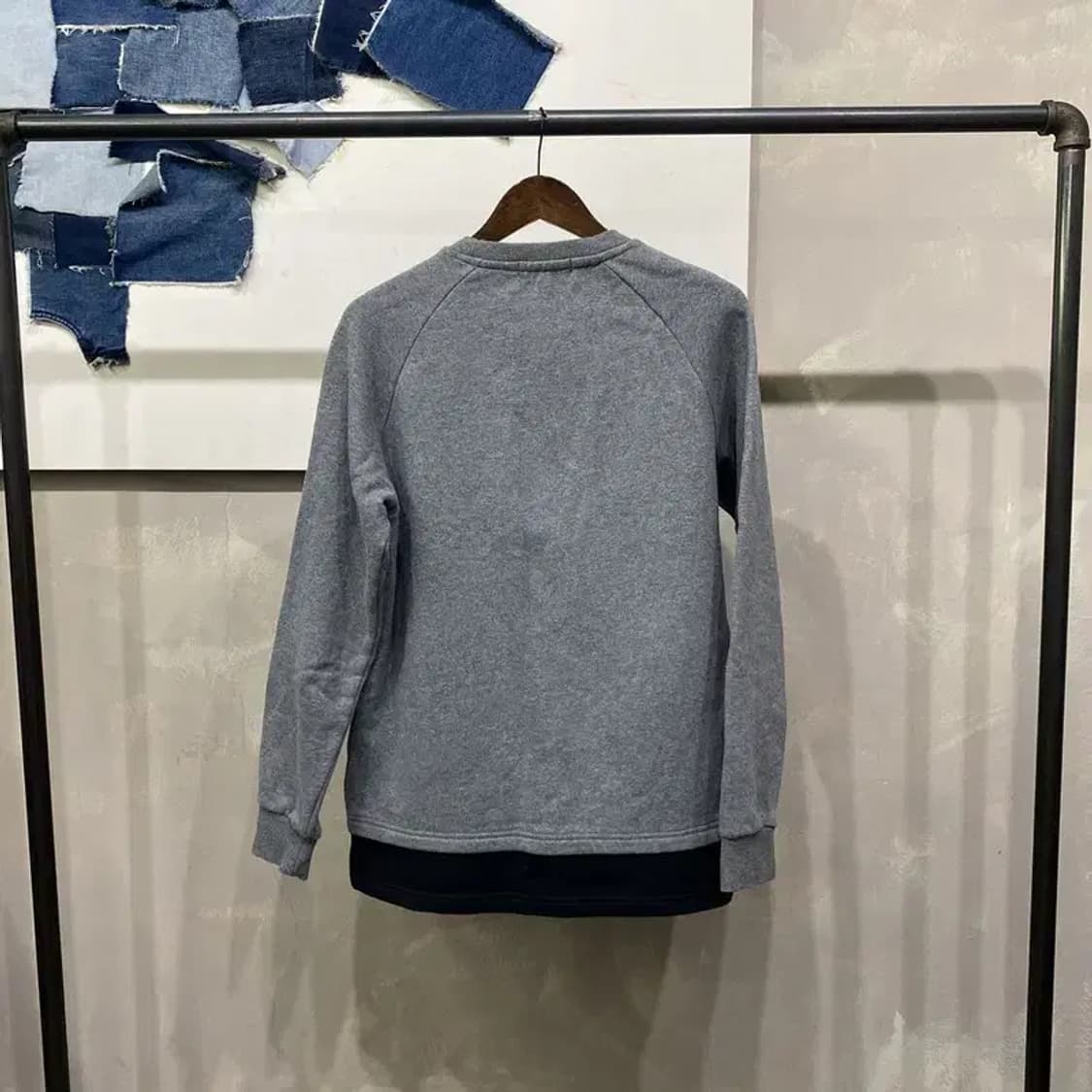 (100) 버커루 캐주얼 레이어드 기모 맨투맨 긴팔티 상품이미지4