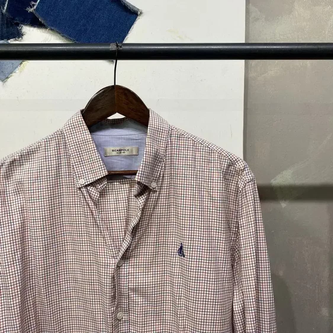 (105) 빈폴 캐주얼 슬림핏 체크셔츠 남방 상품이미지3