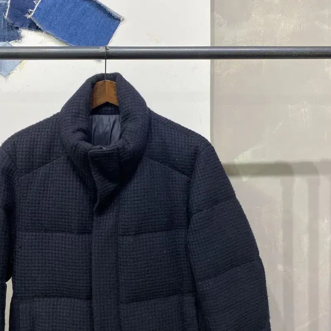 (100) 솔리드옴므 캐시미어 거위털 패딩 점퍼 상품이미지3