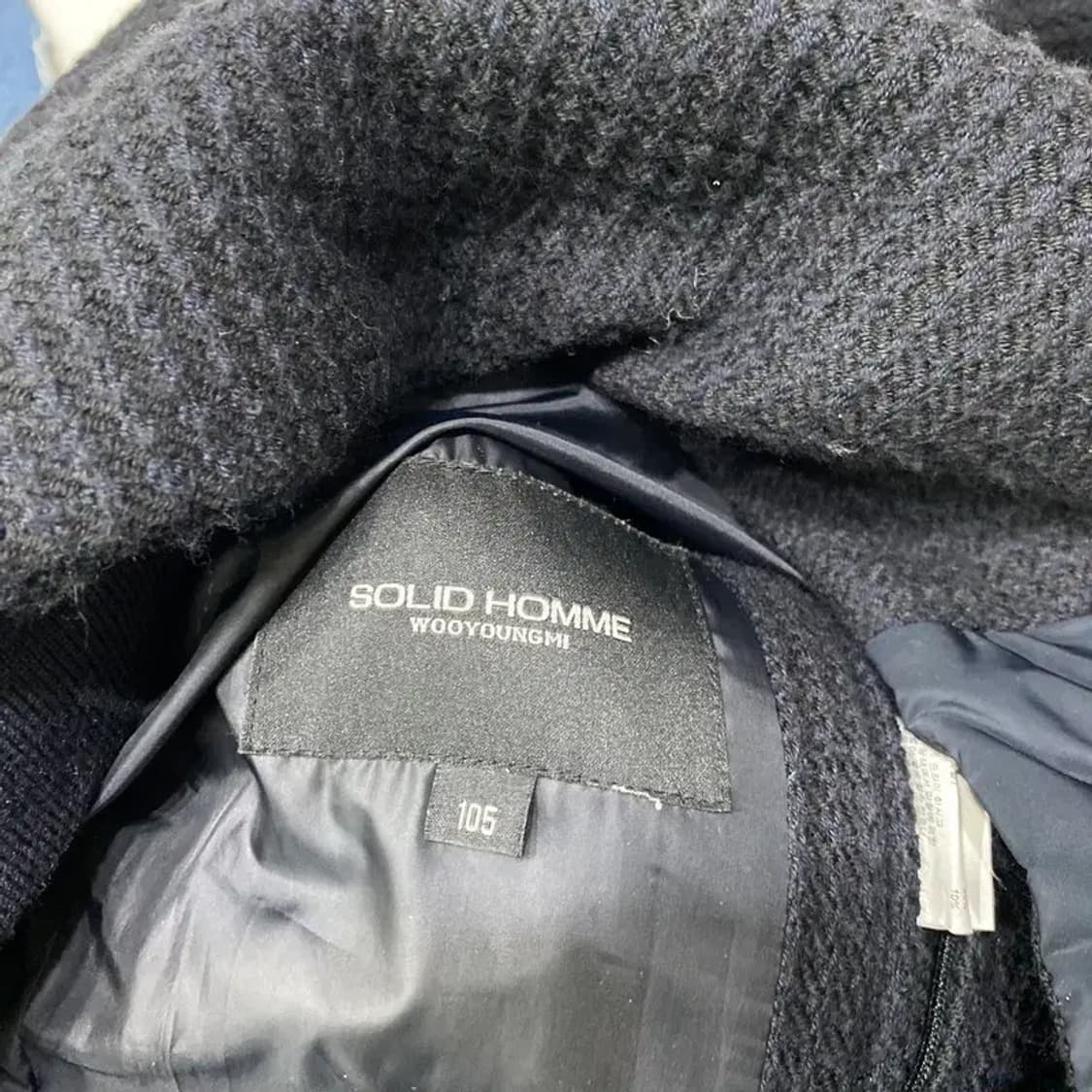 (100) 솔리드옴므 캐시미어 거위털 패딩 점퍼 상품이미지5