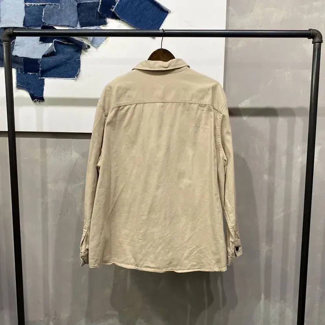 (105) H.M 흐앤므 캐주얼 스트릿 투포켓 셔츠 남방 상품이미지4
